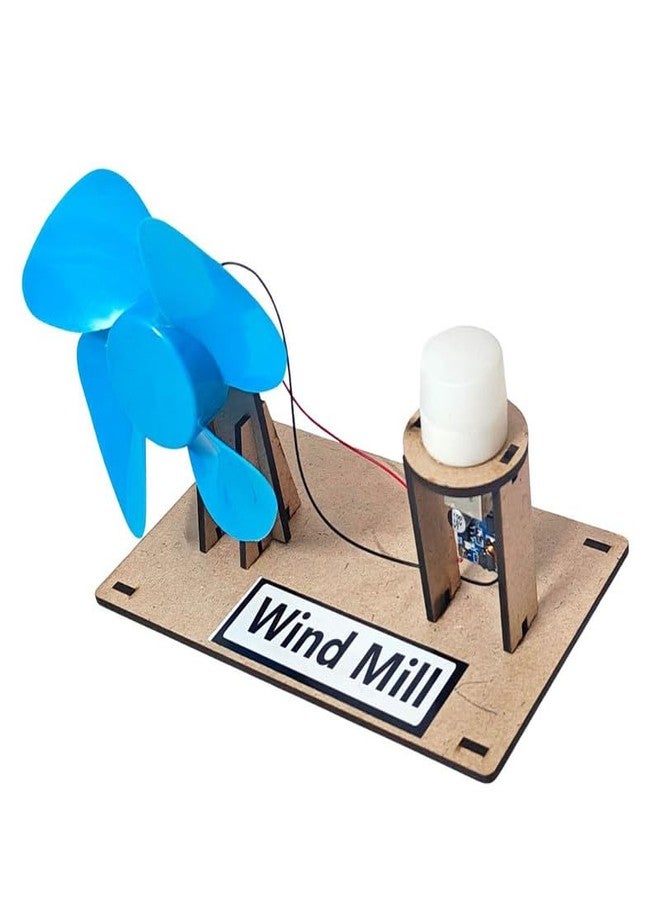 ESPtronics مجموعة ESPtronics الجاهزة للتجميع، طاحونة هوائية، لوحة شمسية، خلية، تجربة علمية، 6 فولت، نموذج عملي، مشروع، ألعاب للأطفال في المدرسة (مشروع علمي لطاحونة هوائية) - Image 5